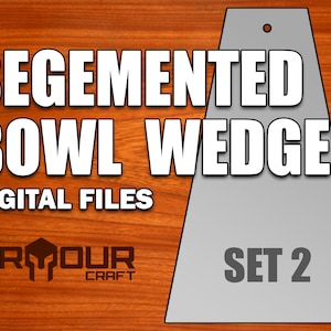 Wedges for a Segmented Bowl Jig/Sled - Set 2 Digital Files