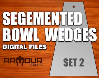 Wedges for a Segmented Bowl Jig/Sled - Set 2 Digital Files