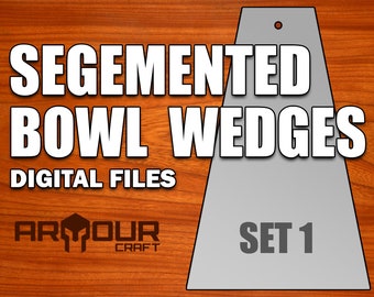 Wedges for a Segmented Bowl Jig/Sled - Set 1 Digital Files