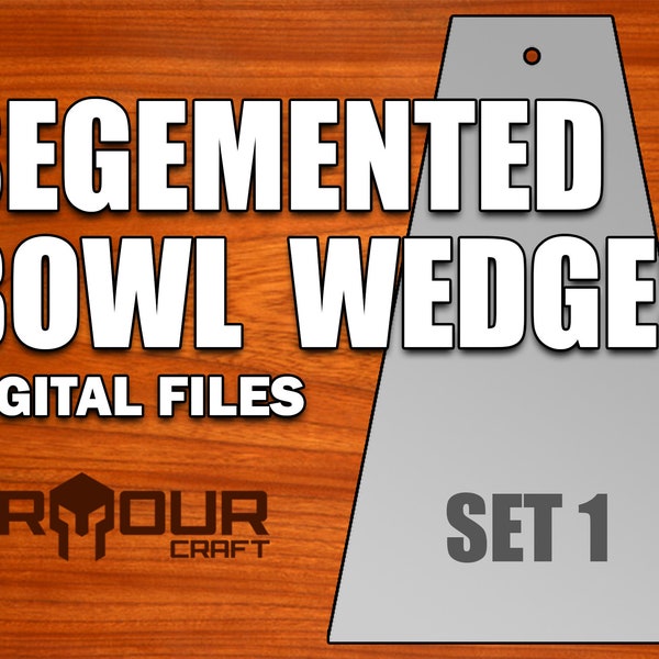 Wedges for a Segmented Bowl Jig/Sled - Set 1 Digital Files