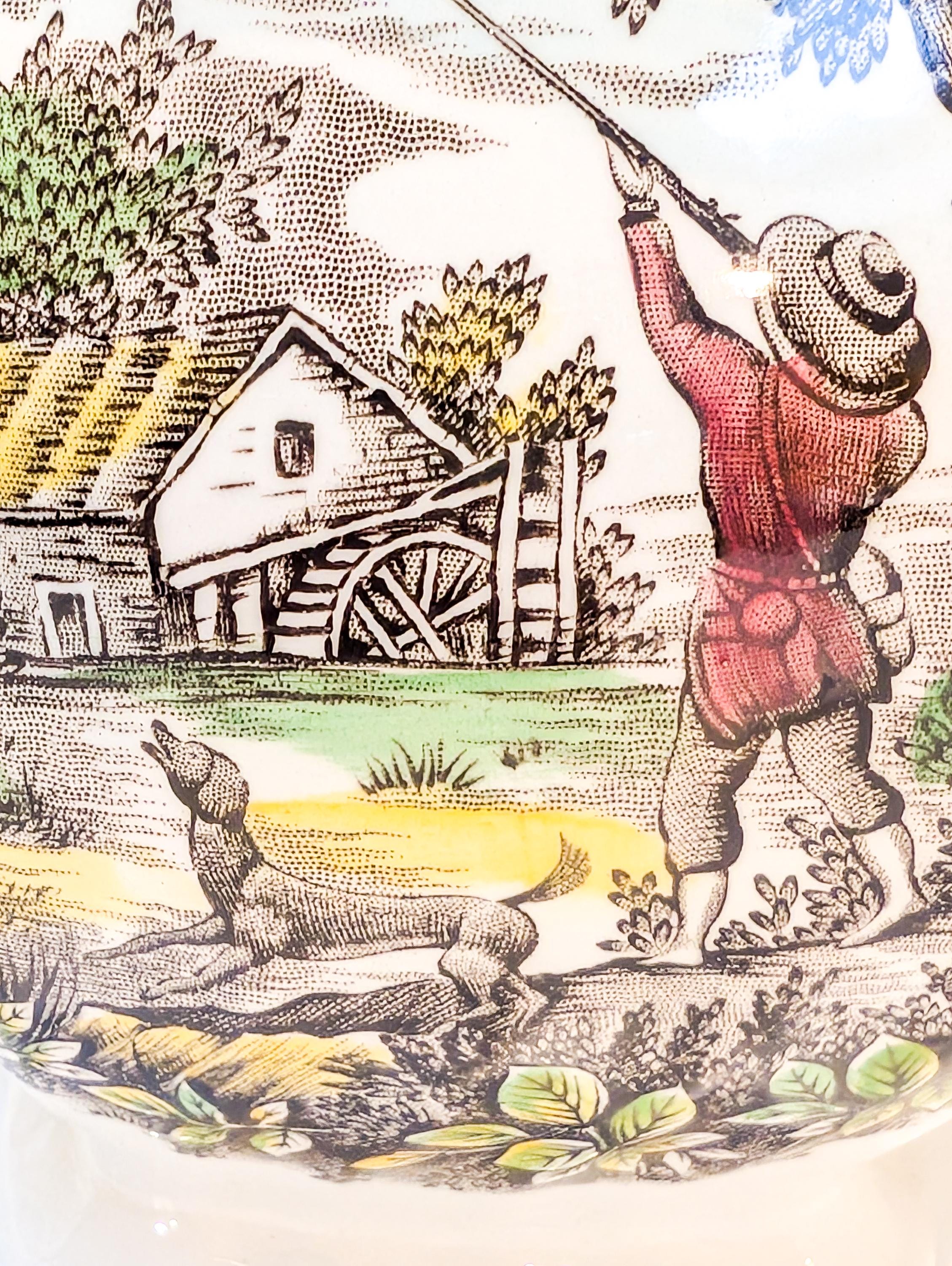 イギリス製のヴィンテージ Myott The Hunter 手描き 古美術 骨董 il_1080xN.7063796253_kkhn.jpg