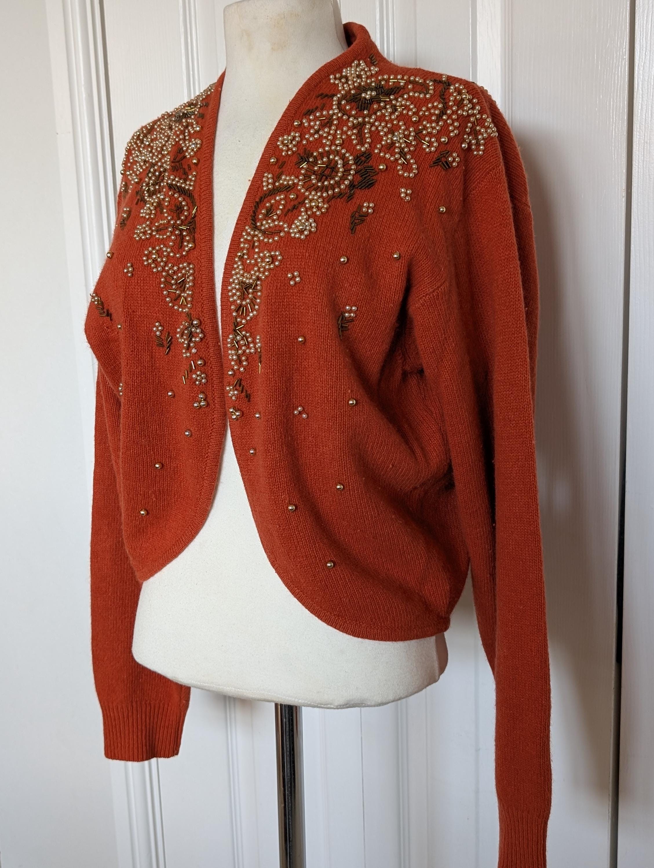 Vintage 1990's Y2K Lambswool & Angora Cardigan.