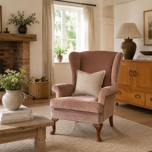 英国　ヴィンテージ　テディベア柄　ウィングバックチェア　Parker Knoll Parker Knoll Chair - Etsy UK
