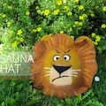 Felted Wool Sauna Hat: Handcrafted Lion Animal Hat product logo