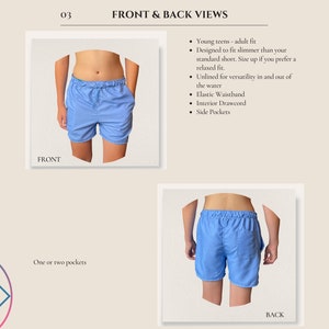 Lucas surfshorts digitala sömnadsmönster PDF //S - XXL // bild 2