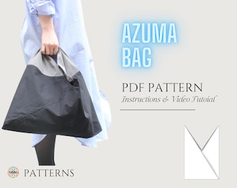 Azuma Bag Bag Digital Sewing Pattern PDF // Three Sizes //