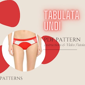 Tabulata Undi Falda Patrón de Costura Digital PDF // XS - Tallas XXL //