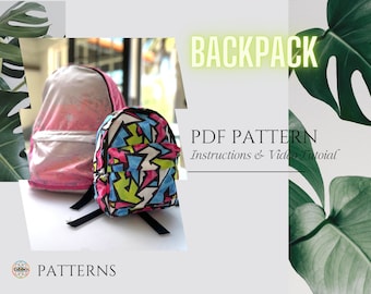 Backpack Digital Sewing Pattern PDF // 4 sizes //