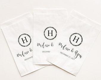 Personalized Wedding Favor Bags - Trail Mix Bar, Rehearsal Dinner, Engagement Party, Bridal Shower, Party Favor, Custom Wedding Favor