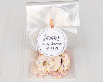 Baby Shower Favor Bags - Candy Buffet, Take Home Favor, Donut Favors, Cookie Bag, Baby Sprinkle Favors
