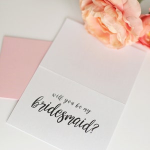 Will You Be My Bridesmaid Card, Bridesmaid Gift,Bridal Party Card, Bridesmaid Proposal,Maid of Honor Gift,Wedding Party Card,Ask Bridesmaids image 3