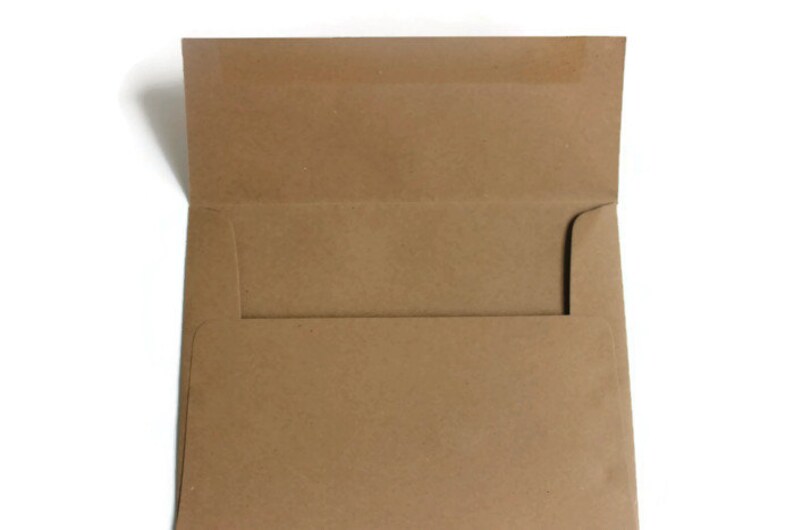 50 A2 Kraft Envelopes Rustic Ecofriendly Envelopes Etsy