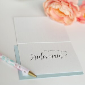 Set of 6 Will You Be My Bridesmaid Cards Bridesmaid Proposal Card Bridal Party Card Bridesmaid Ask Card image 4