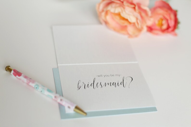 Set of 6 Will You Be My Bridesmaid Cards Bridesmaid Proposal Card Bridal Party Card Bridesmaid Ask Card image 4