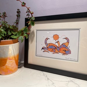Loon Family • Art  card Print• Norval Morrisseau • Native Art • Indigenous Art • New Family Print
