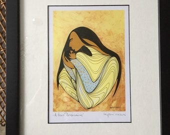 A New Beginning - Maxine Noel • Ioyan Mani • DIGITAL PRINT - Framed - Mothers day gift - Gift for new mothers