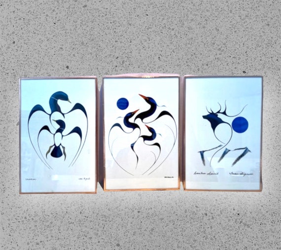 Indigenous Art Three Beautiful Pieces by Canadian Artist Etsy Canada