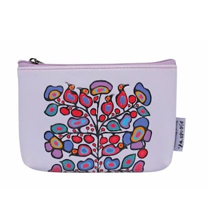 Coin Purse • Gift for Her • Norval Morrisseau • Woodland Floral • Christmas gift • Indigenous Art