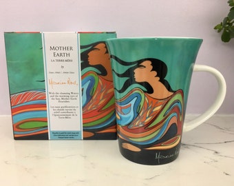 Mother Earth by Sioux Artist Maxine Noel- Porcelain Mug with Box - Mothers Day Gift