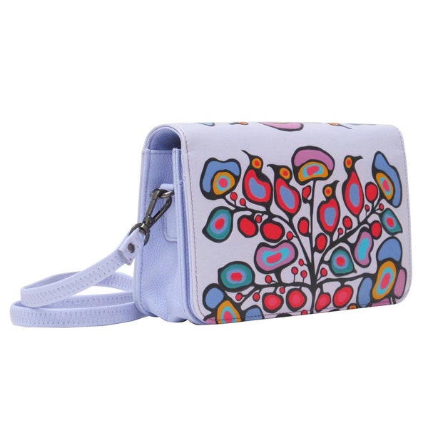 Crossbody Purse• Norval Morrisseau •Woodland Floral