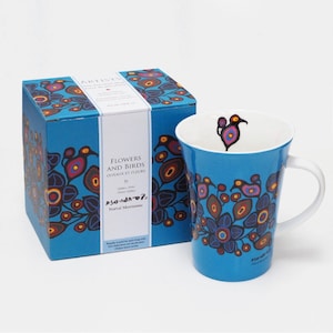 Mug • Norval Morrisseau • Flowers and Birds