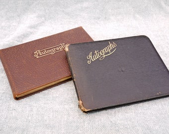 Antique Autograph books Wartime Folk Art etc..