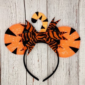 Large Tigger Mouse Ears || 4&quot; Tigger Mouse Ears || Winnie the Pooh || Movie Theme Ears || Character Ears || Park Sized Ears || Tiger Ears