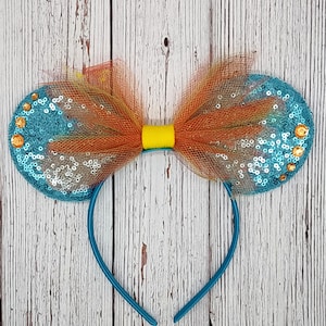 Bruni Salamander Frozen 2 Mouse Ears || 4&quot; Bruni inspired Mouse Ears || Fire Element|| Movie Theme Ears || Character Ears || Park Sized Ears