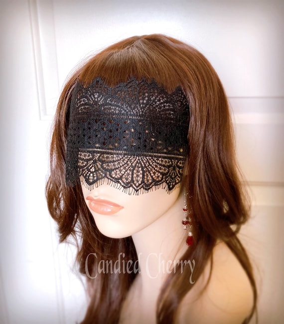 Black Lace Eye Mask Veil-mysterious Masquerade Party Fetes