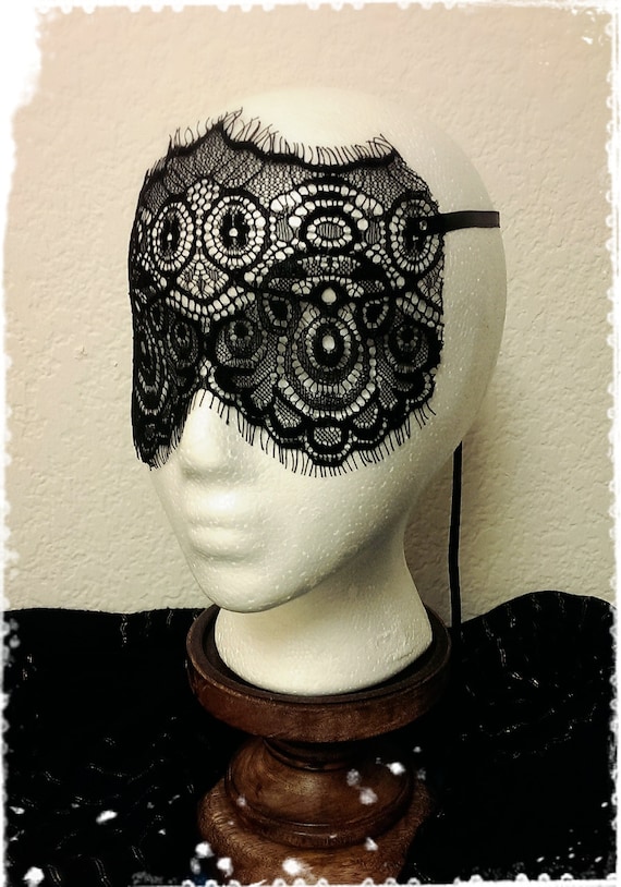 Black Peacock Lace Mask-mysterious Masquerade Ball Eye Mask