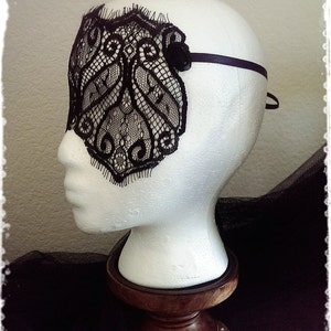 Black Lace Mask-Mysterious Masquerade Ball Eye Mask-Elegant Black Eyelash Lace Veil-50 shades of grey, Mardi Gras,Masquerade Mask Šahrzād image 5