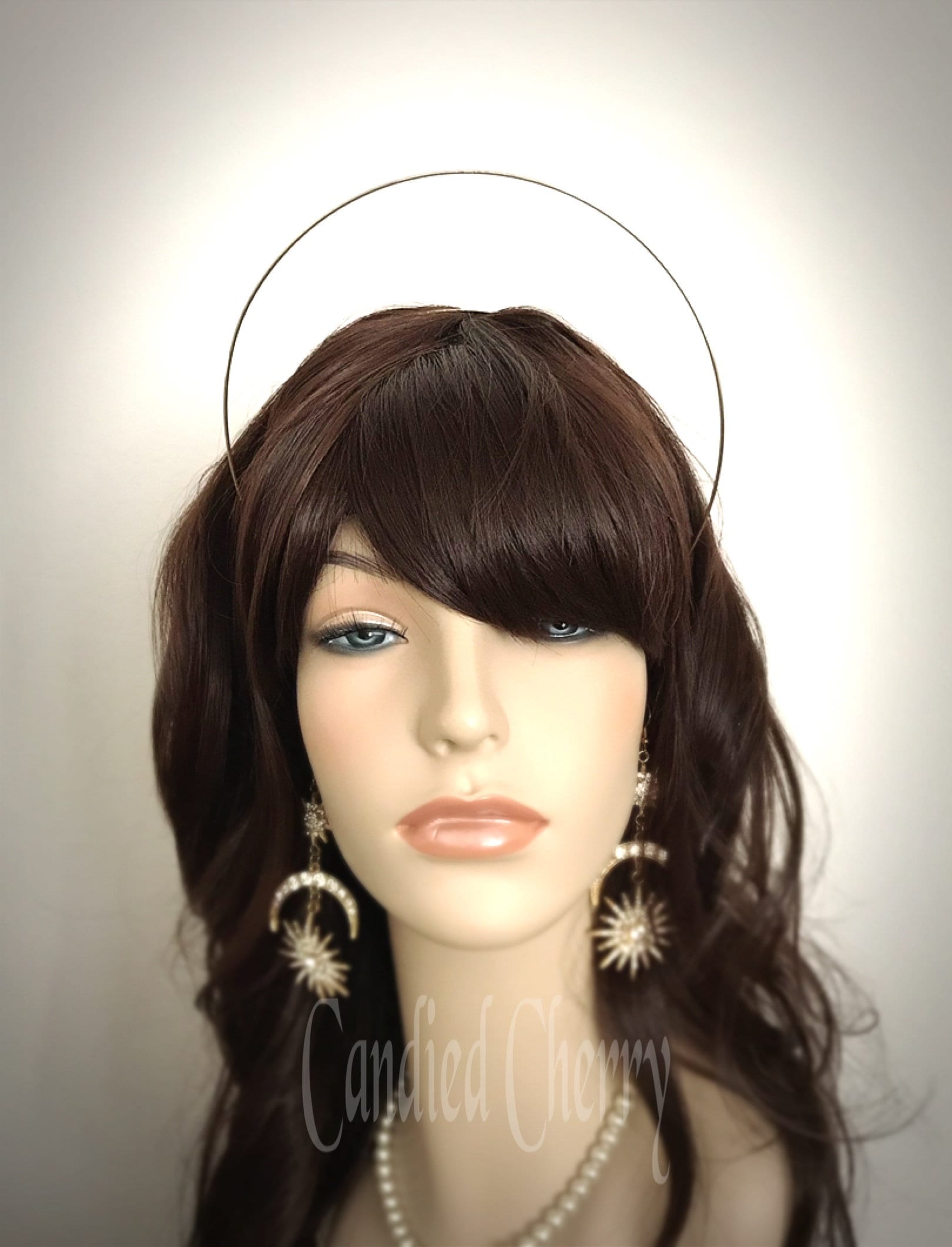 Gold Halo Headband Tiara-Simple Gold Double Metal Crown Angel…