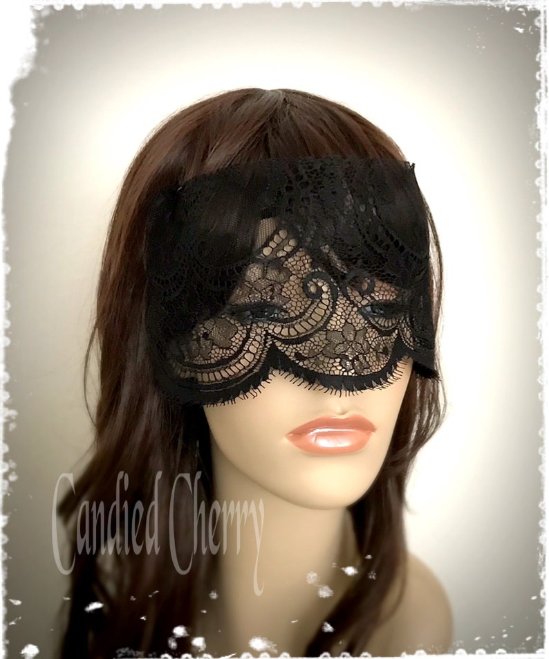 Black Eyelash Lace Mask Veil-mysterious Masquerade Ball - Etsy