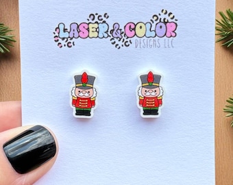 Nutcracker Earrings, Christmas Earrings, Holiday Spirit, Winter Earrings, Christmas Spirit, Cute Nutcracker