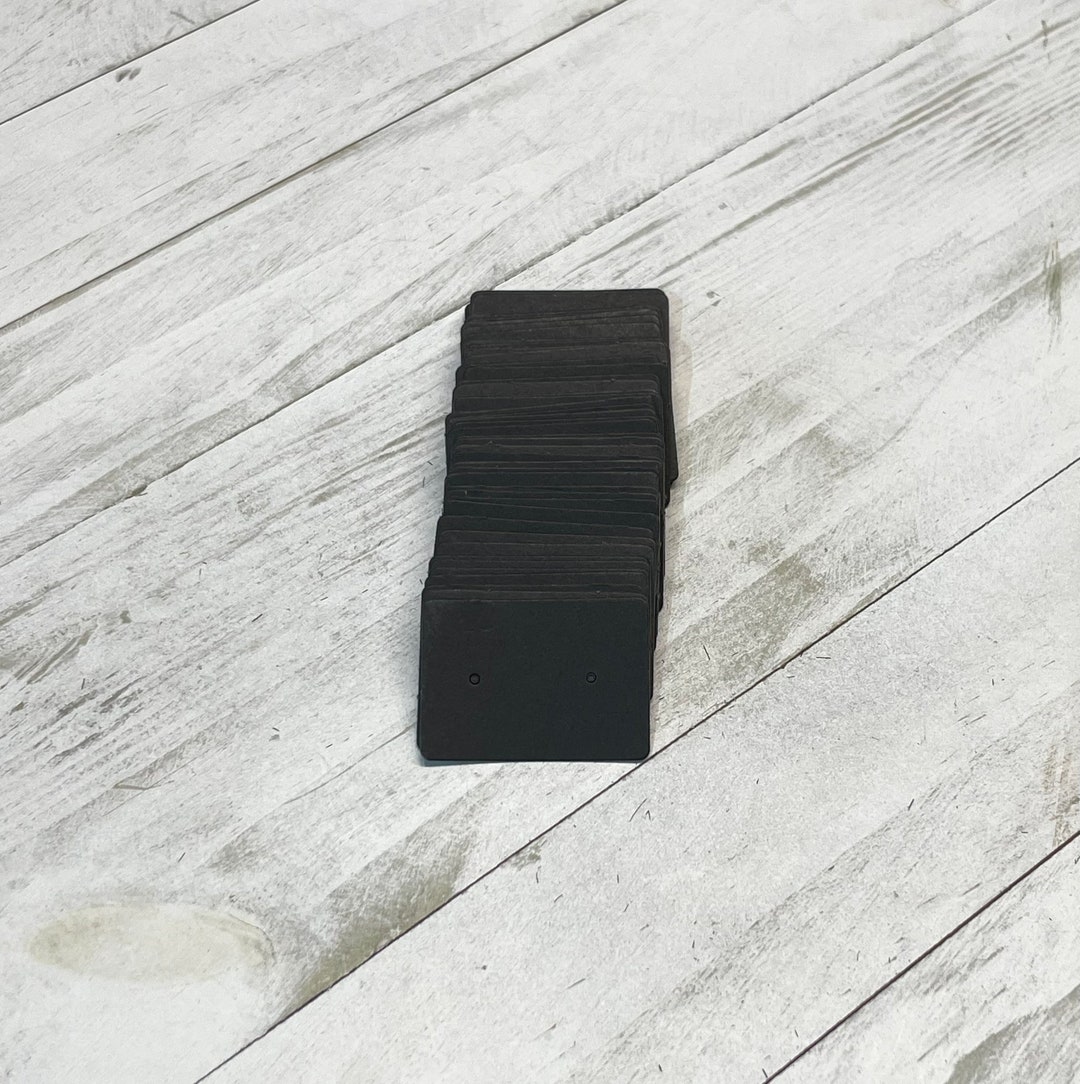Black Earring Cards Small Earring Display Cards Etsy