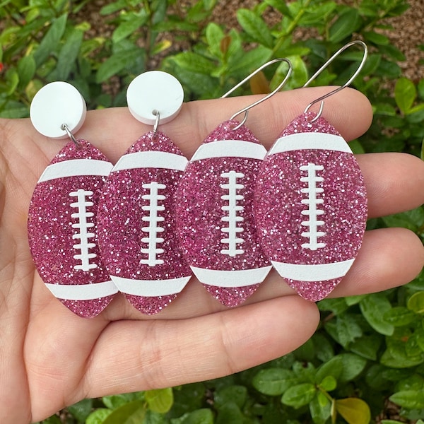 Football Earrings - Etsy