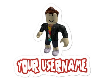 Roblox Stickers Etsy - nombre de los personajes de roblox