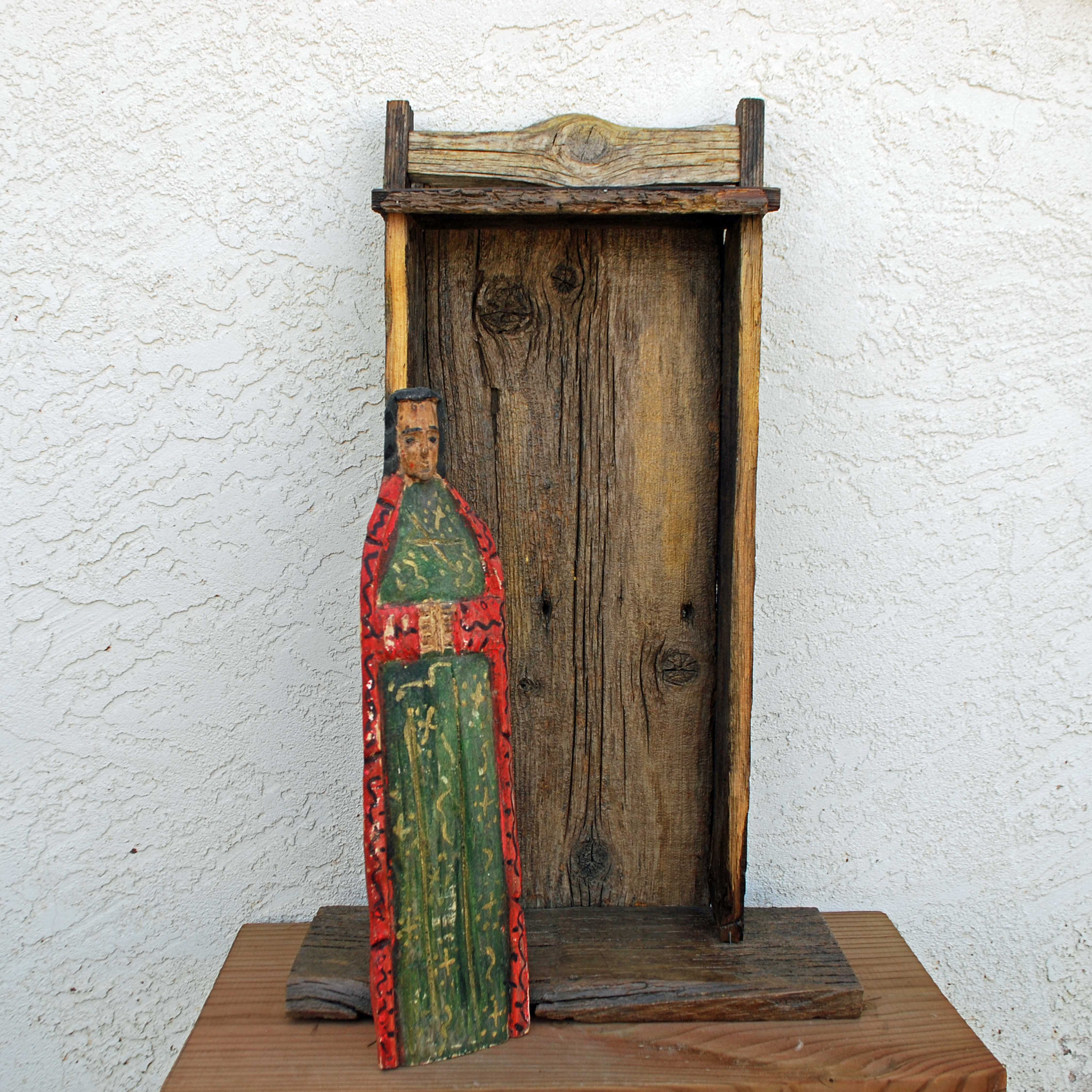 Nicho Shrine Rustic Altar Icon Santos Dianalamorrisart Etsy
