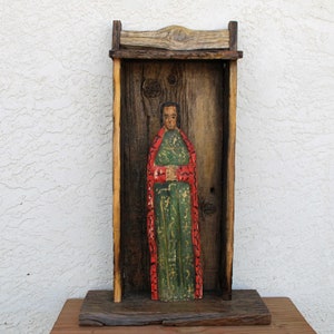 Nicho Shrine Rustic Altar Icon Santos DianaLaMorrisArt image 1