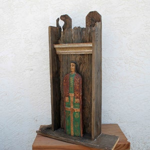Nicho Shrine Rustic Altar Icon DianaLaMorrisArt image 3