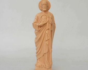 St Jude Statue Patron of Lost Causes Molded Plastic Saint DianaLaMorrisArt