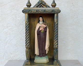 Shrine/ Nicho/ Altar/ St Theresa/ Home Altar/ Prayer Station/DianaLaMorrisArt