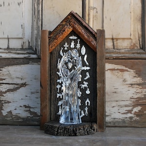 Shrine Nicho Milagro Altar Holy Family Icon Home Altar Religious Art DianaLaMorrisArt
