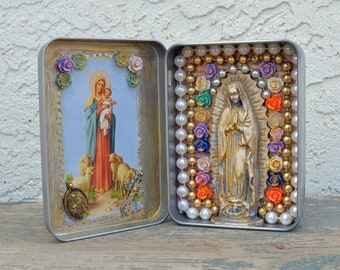 Our Lady of Guadalupe Shrine Prayer Box DianaLaMorrisArt