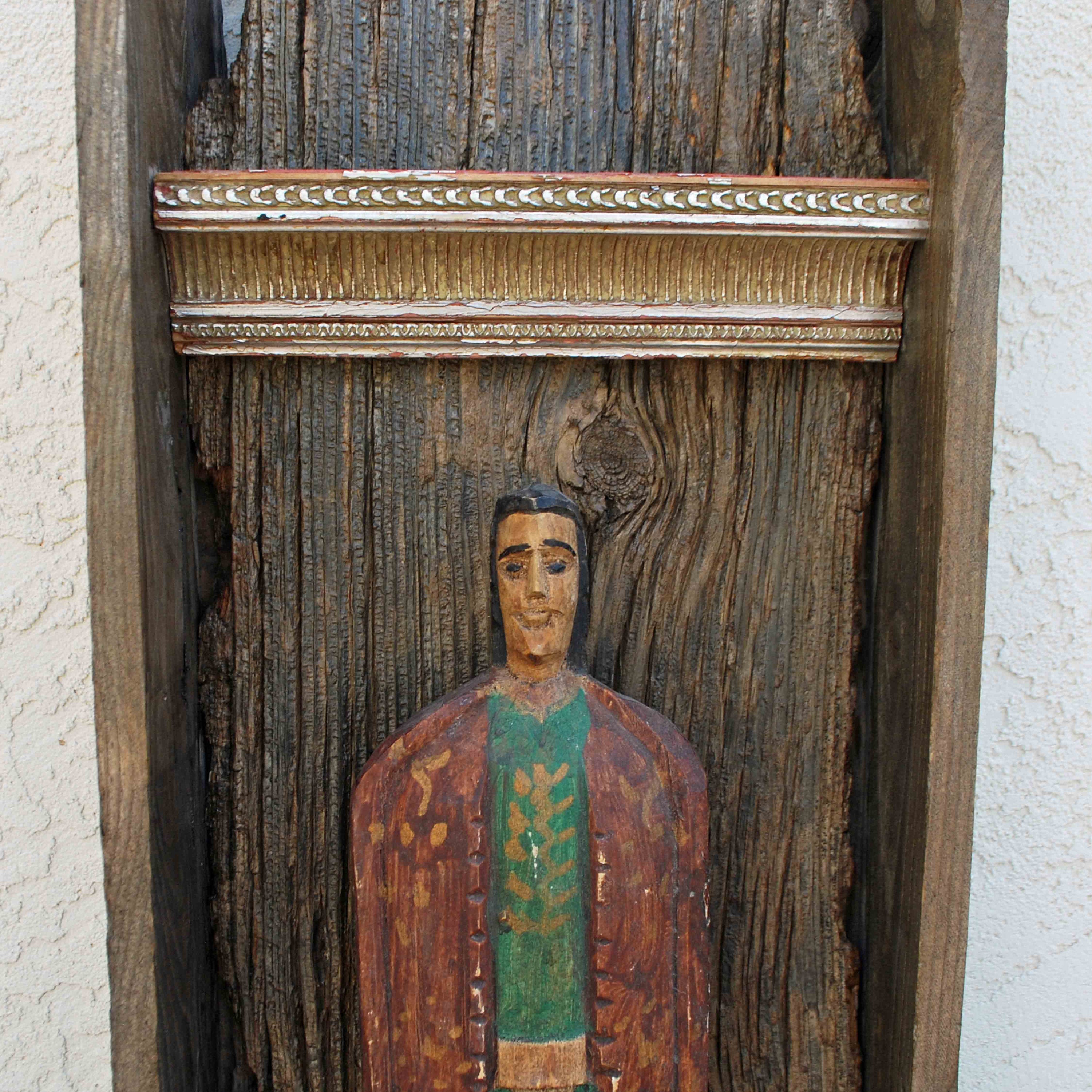 Shrine Rustic Sign Nicho Shrine Rustic Altar Icon Dianalamorrisart - Etsy