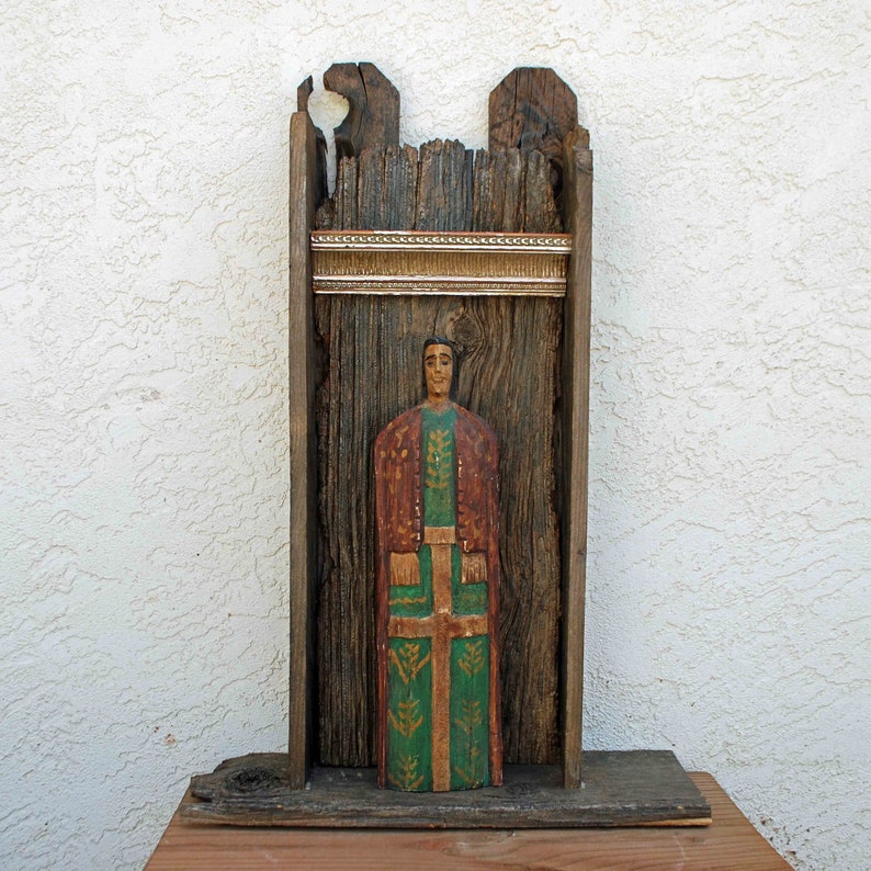 Nicho Shrine Rustic Altar Icon DianaLaMorrisArt image 1