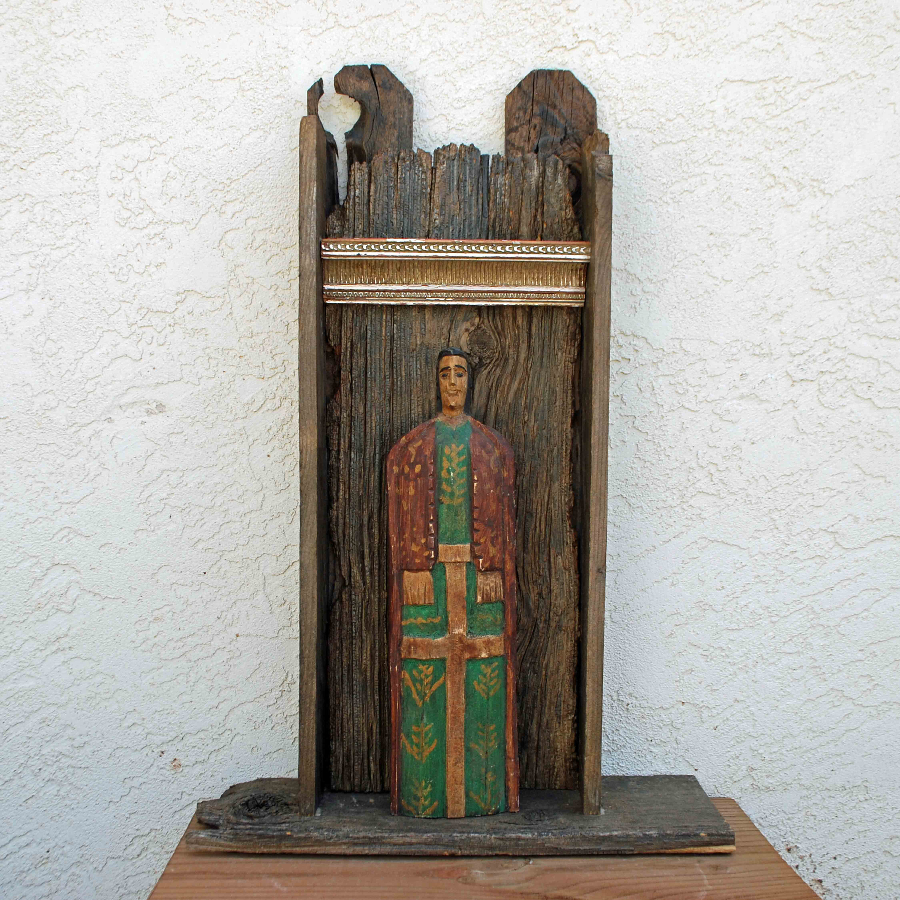 Shrine Rustic Sign Nicho Shrine Rustic Altar Icon Dianalamorrisart - Etsy
