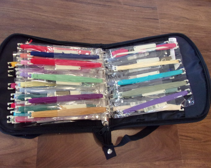 DMC Creative World Needlework Travel Case Stitch Bow Mini Binder