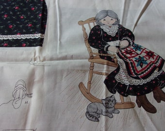 Granny and Her Quilt Cranston Print Works Granny Doll to Sew and Stuff Small Quilt