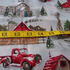 Red Trucks Barns Tractors Farm Scenes Christmas